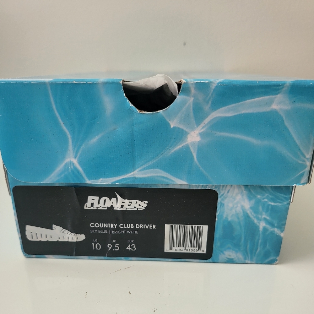 Floafers Men's Sky Blue/Bright White Country Club Driver - Picture 6 of 8